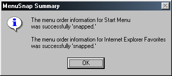 Summary Dialog